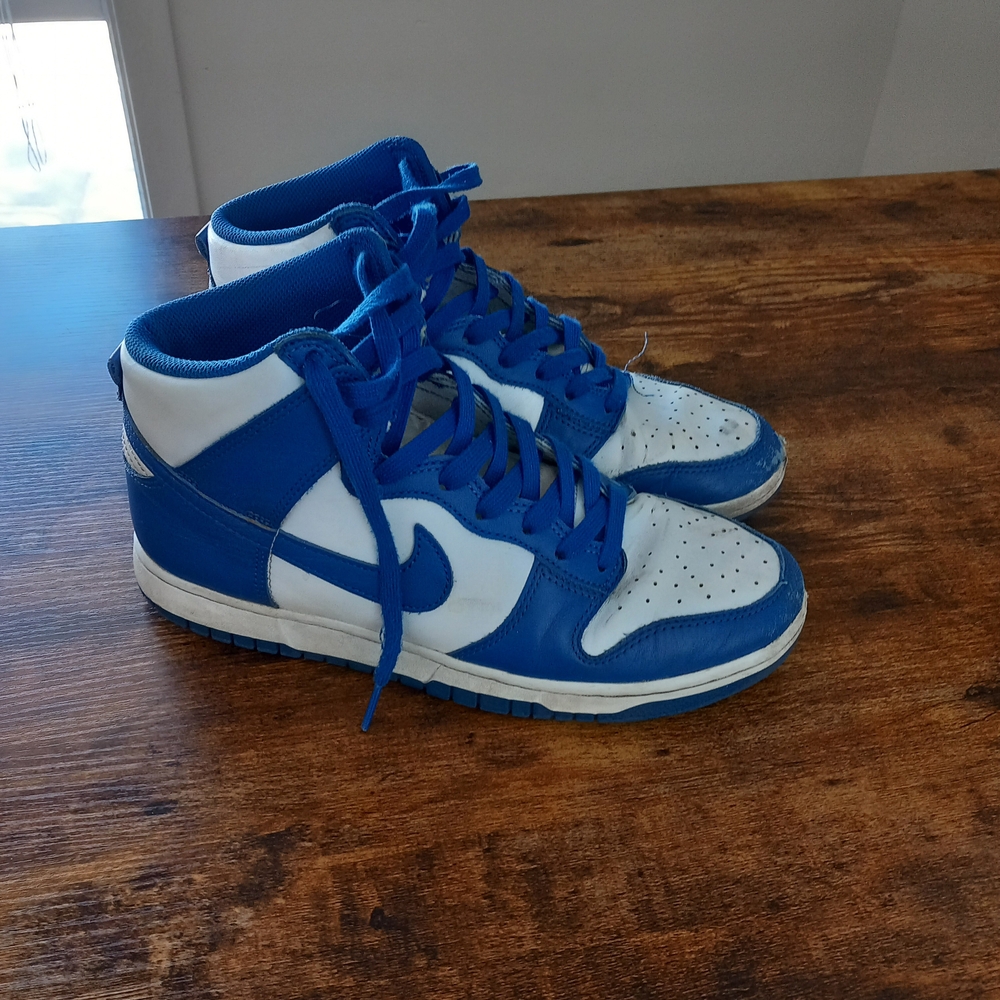 Nike Dunk High - Blue and White